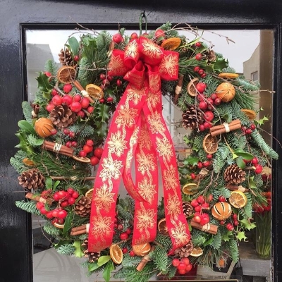9. Christmas Door Wreath